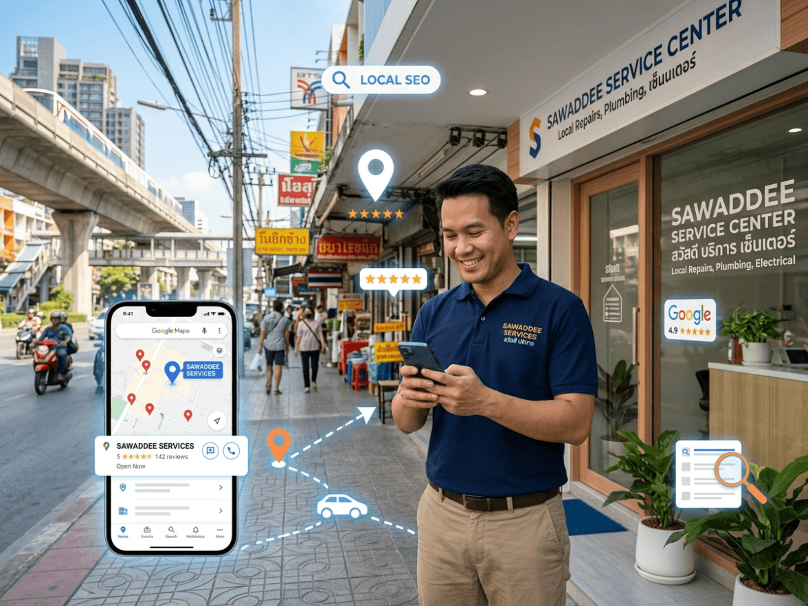 ทำ Local SEO ธุรกิจบริการ อย่างไรให้ลูกค้าในพื้นที่หาเจอ