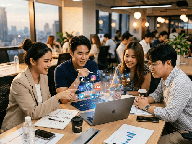 ทีมงานวิเคราะห์ปัญหาธุรกิจเพื่อเริ่มทำ Digital Marketing Audit
