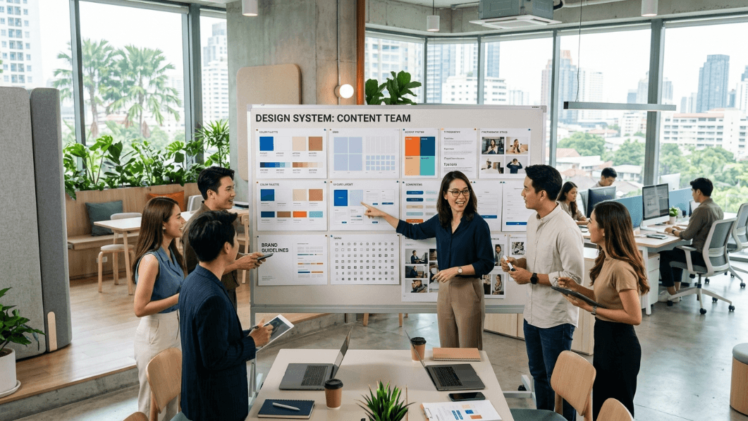 วิธี ทำ Design System ให้ทีมคอนเทนต์ทำงานเร็ว ไม่หลุดแบรนด์