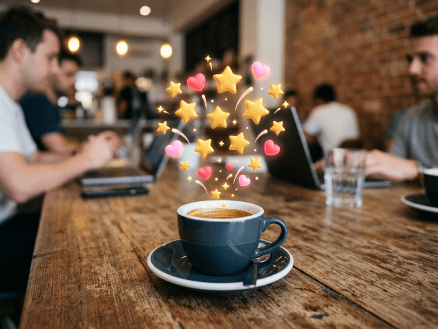 แก้วกาแฟบนโต๊ะประชุมขณะวางแผนธุรกิจ