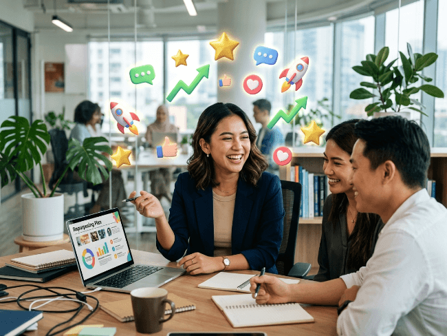 เจ้าของธุรกิจทบทวนผลลัพธ์จากการทำทำ Content Repurposeอย่างเป็นระบบ
