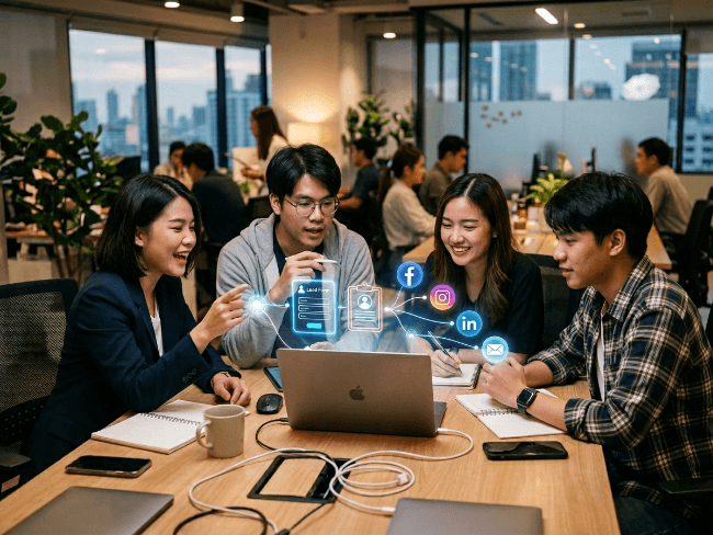 ทีมงานวิเคราะห์ปัญหาธุรกิจเพื่อเริ่มปรับ Landing Page