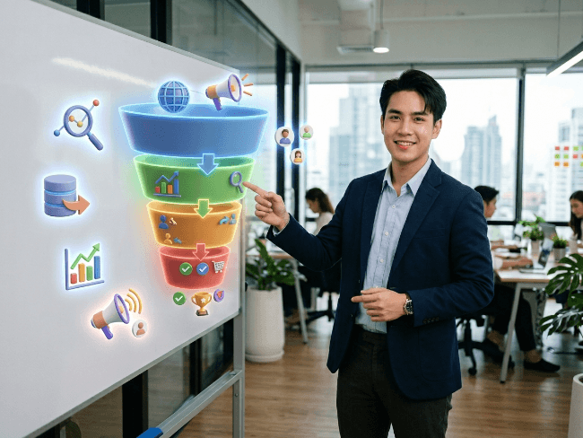 วิธี วาง Marketing Funnel ดึงลูกค้าธุรกิจบริการให้ติดต่อมา