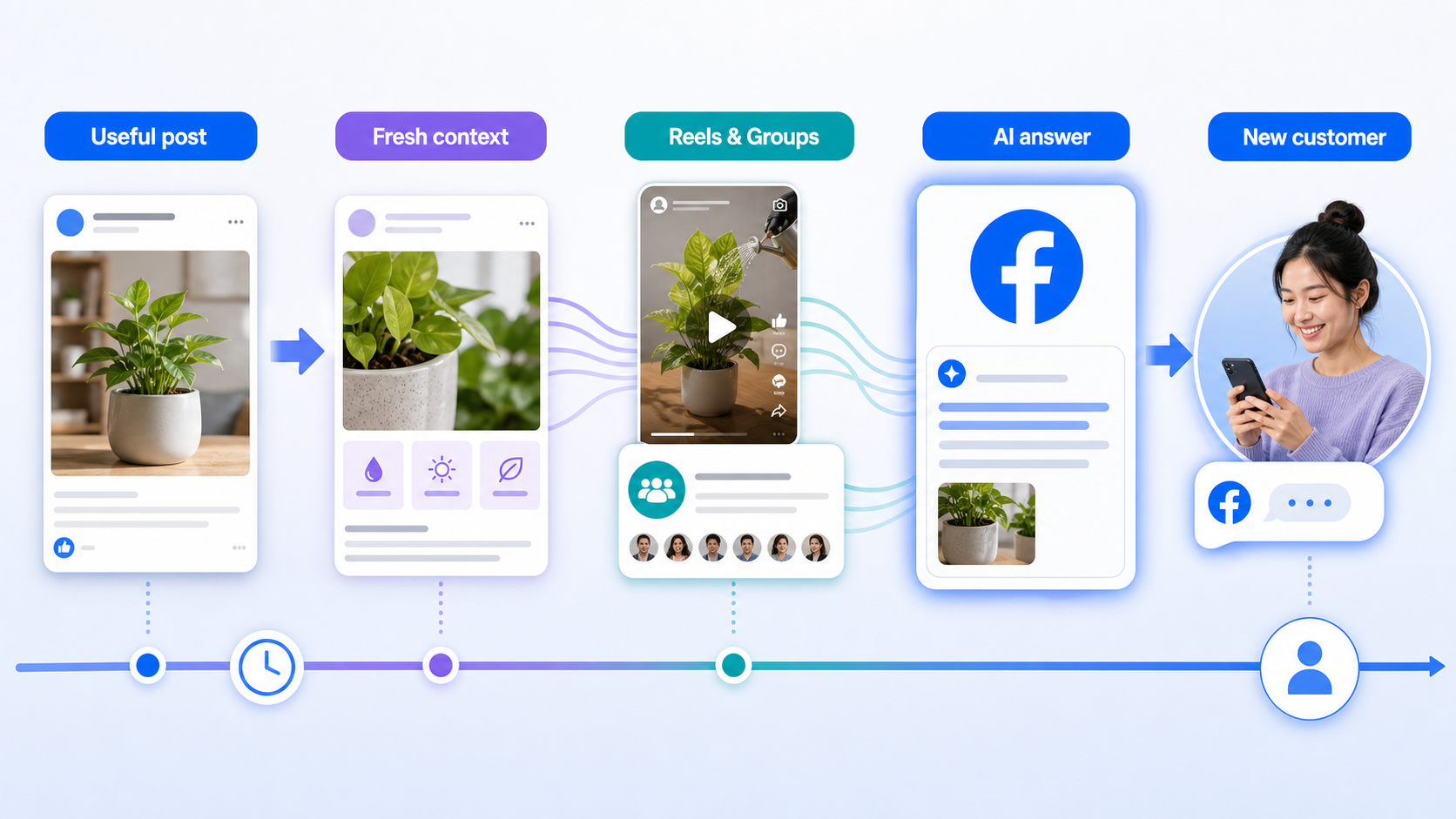 อินโฟกราฟิกโพสต์เก่าที่เพิ่มบริบทและถูก Facebook AI Mode นำไปตอบลูกค้าใหม่